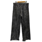 【曜日割引対象外】ネヴァーフォーゲット NVRFRGT STUDIOUS別注 フォイル コーテッド ツイステッド ジーンズ FOIL COATED 3D TWISTED JEANS EXST242P03 デニム ブラック 2サイズ 201MB-1010