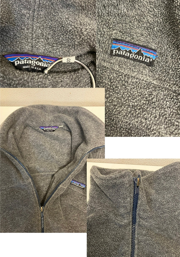 パタゴニア PATAGONIA 80's 80年代 フルジップ フリースジャケット  アメリカ製 made in USA vintage ヴィンテージ ジャケット グレー Sサイズ 101MT-3706