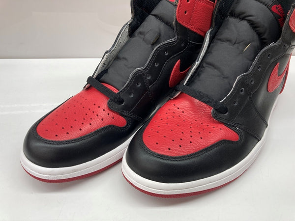 ナイキ NIKE 16年製 AIR JORDAN 1 RETRO HIGH OG BANNED エア ジョーダン レトロ ハイ ブレッド AJ1 シューズ 赤 黒 555088-001 メンズ靴 スニーカー レッド 29.5cm 104S-984