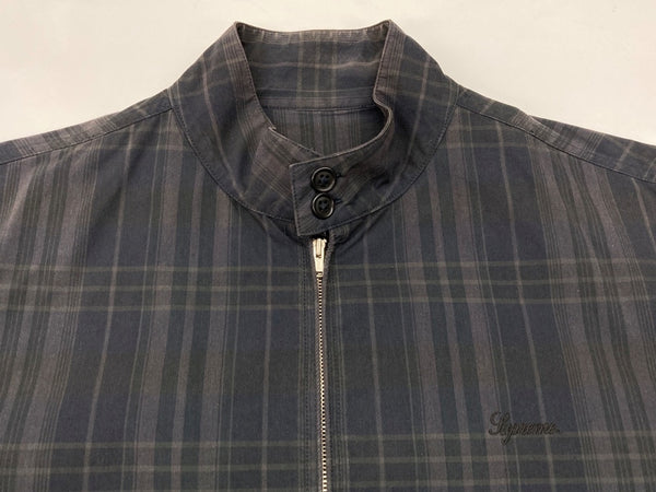 シュプリーム SUPREME OLD USA製 チェック スイングトップ ジップアップ ジャケット 紺 ジャケット チェック ネイビー Mサイズ 104MT-1728