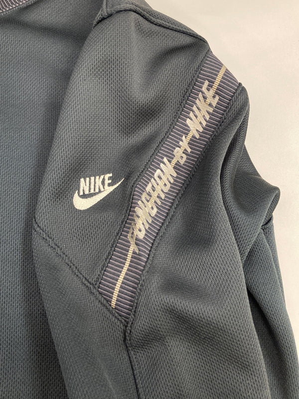 ナイキ NIKE 80's 80年代 青タグ FUNCTION BY NIKE トラックジャケット 日本製 OLD NIKE オールド  ジャージ グレー Mサイズ 101MT-3812