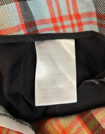 ビューティフルピープル beautiful people チェック柄パンツ オレンジ 水色 リボン 11825105005 ボトムスその他 オレンジ サイズ34 101LB-24