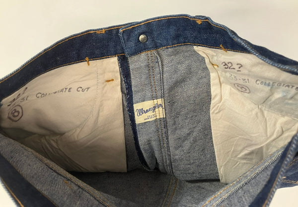 ラングラー Wrangler 60's～ 60年代～ BLUE BELL ブルーベル レザーパッチ ベル無し 11MWZ 13MWZ PRENTICE ZIPPER カムロック 両爪 デニム ショーツ made in USA アメリカ製 ハーフパンツ ブルー W33L31 101MB-682