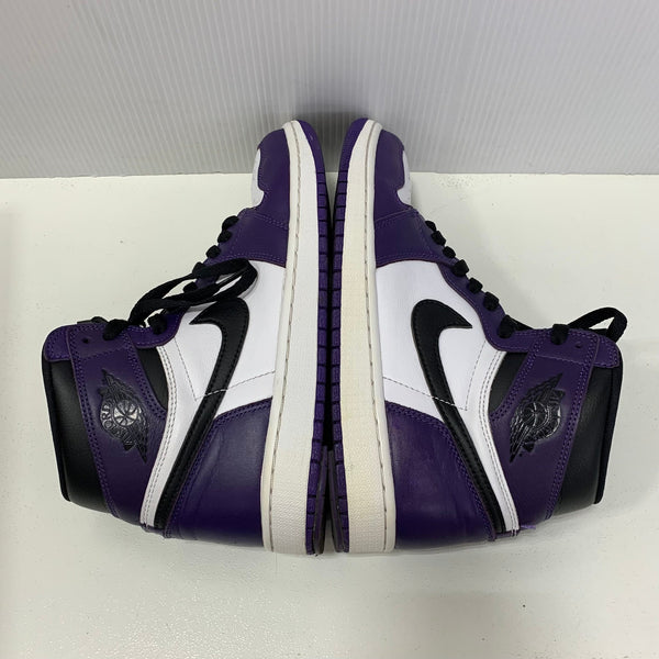ナイキ NIKE エアジョーダン1 レトロ ハイ OG コートパープル ホワイトブラック  2020 Air Jordan 1 Retro High OG Court Purple White/Black 555088-500  メンズ靴 スニーカー パープル 27cmサイズ 201-shoes1281