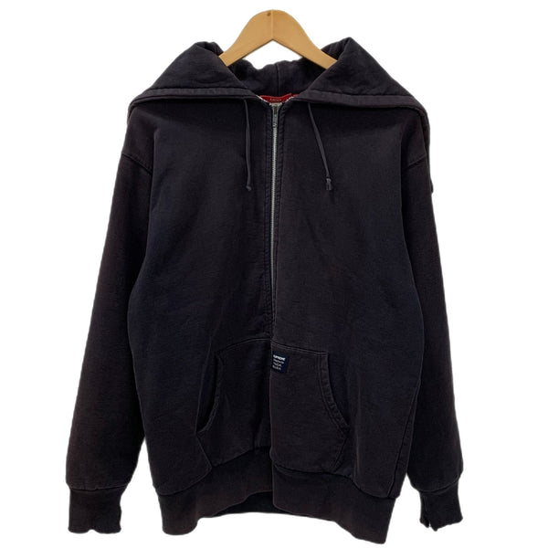 シュプリーム SUPREME 裏サーマル ジップパーカー Fuck Bush パーカ ブラック Lサイズ 201MT-4012