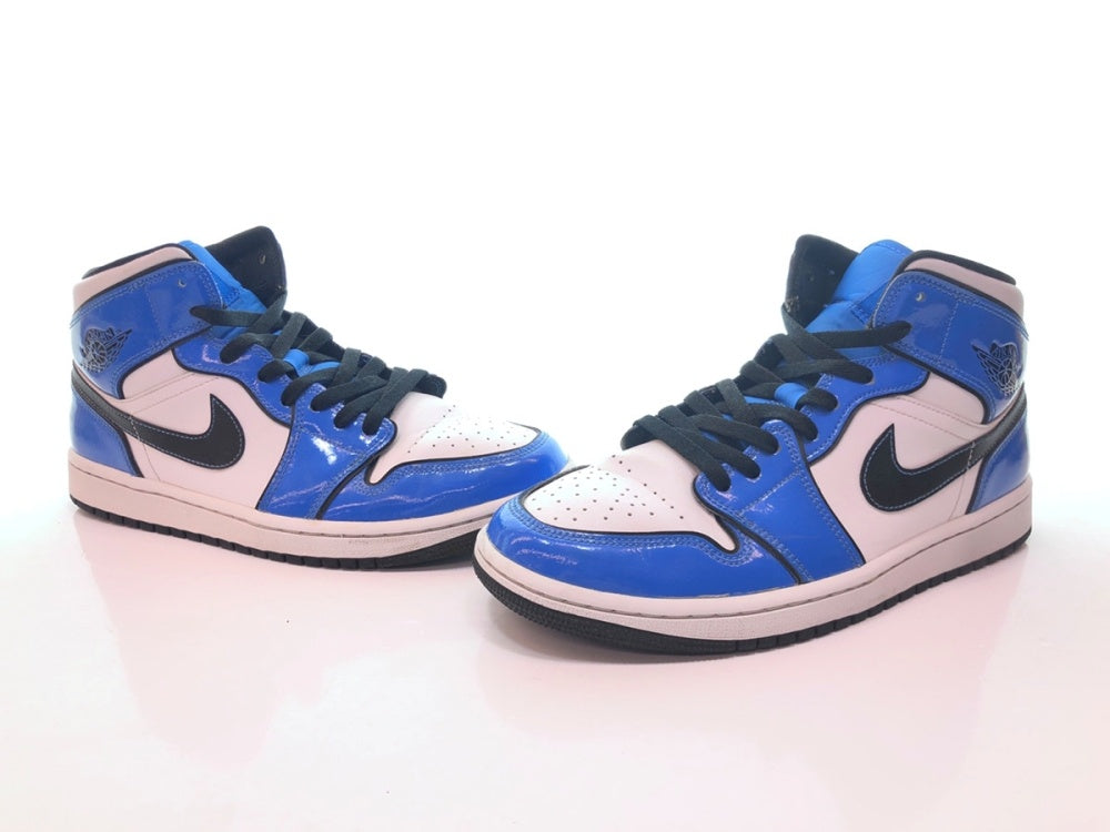 ナイキ NIKE 20年製 AIR JORDAN 1 MID SE SIGNAL BLUE エア ジョーダン ミッド シグナル ブルー AJ1 青 白  DD6834-402 メンズ靴 スニーカー ブルー 26.5cm 104-shoes106 | 古着通販のドンドンサガール