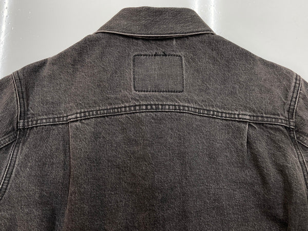 リーバイス Levi's 2nd TYPE セカンド 先染めブラック デニムジャケット トラッカージャケット RELAXED A7632-0002 ジャケット 無地 ブラック Sサイズ 104MT-2180
