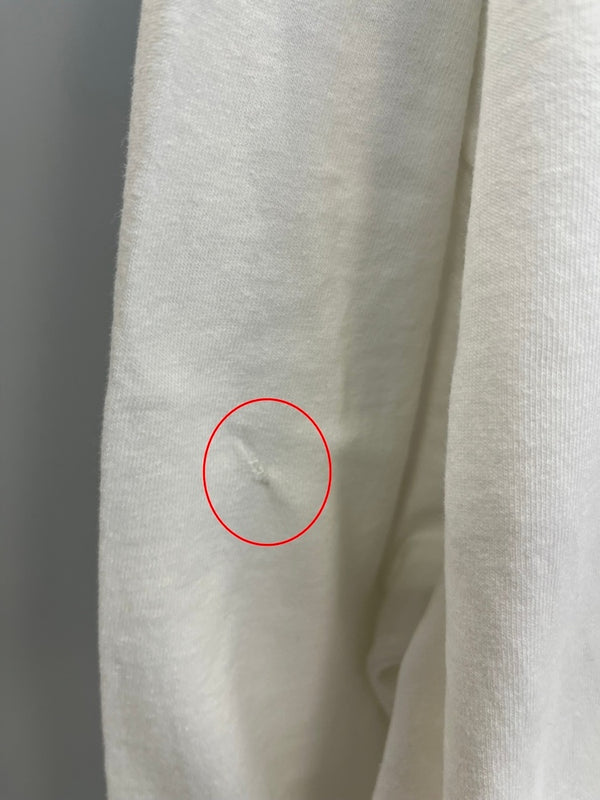 パタゴニア PATAGONIA 90s Vintage ヴィンテージ タグ USA製 MINGLED DESTINIES SHARED HABITAT プリント 長袖カットソー 白 XL ロンT ホワイト LLサイズ 101MT-4701