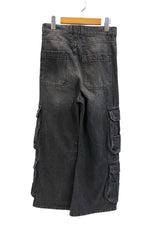 ディーゼル DIESEL D-SIRE-CARGO-S デニムカーゴパンツ 黒 A11871 デニム ブラック サイズ23 101MB-774