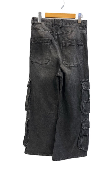 ディーゼル DIESEL D-SIRE-CARGO-S デニムカーゴパンツ 黒 A11871 デニム ブラック サイズ23 101MB-774