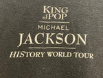 ヴィンテージ vintage 90's 90s SCREEN STARS MICHAEL JACKSON マイケルジャクソンKING OF POP HISTORY WORLD TOUR ツアーT - Tシャツ ブラック フリーサイズ 101MT-3192