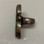 【中古】ナバホ NAVAJO D刻印 Sterling刻印 SILVER カラーストーン 17号 メンズジュエリー・アクセサリー インディアンジュエリー 指輪・リング シルバー 201goods-813