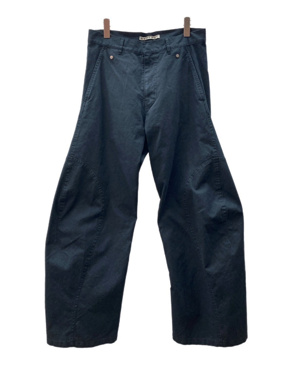 ネヴァーフォーゲット NVRFRGT DETACHABLE UTILITY CURVED LEG PANTS カーヴ レッグ パンツ 2WAY ジップフライ バギー 黒 無地 NF251P06 ボトムスその他 ブラック サイズ 2 104MB-253