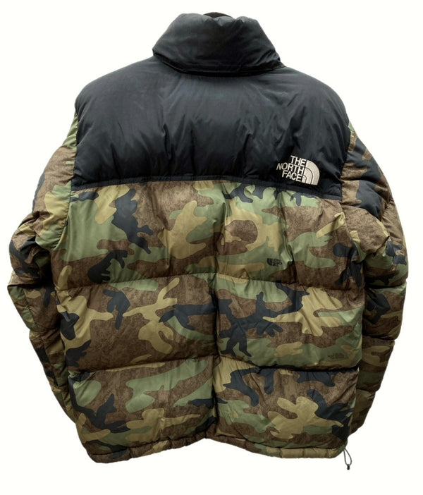 ザノースフェイス THE NORTH FACE NOVELTY NUPTSE JACKET ノベルティー ヌプシ ダウンジャケット TNF カモ KHAKI 緑 ND92235  ジャケット ロゴ カーキ Lサイズ 104MT-688