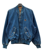 チャップス CHAPS 80s DENIM JACKET デニム ジャケット MA-1 ジップアップ 水兵 兵隊タグ アウター Ralph Lauren インディゴ 青 ジャケット ロゴ ブルー Mサイズ 104MT-2273