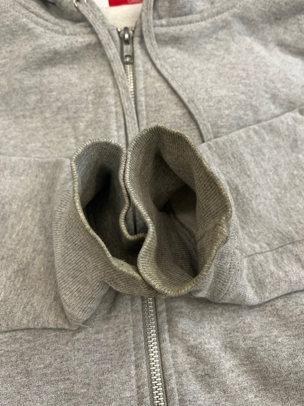 シュプリーム SUPREME 15FW 15AW Hooded Logo Zip Up Parka フードロゴジップアップパーカー 灰 グレー パーカ グレー Sサイズ 101MT-5001