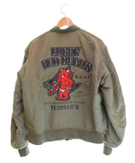 テッドマン TEDMAN RED DEVILS MA-1 フライトジャケット ミリタリージャケット 42 ジャケット グリーン 103MT-2523