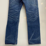 ダブルアールエル RRL 加工デニムパンツ SLIM FIT スリムフィット ペンキ USA製 782607806001 デニム ブルー 36×32サイズ 201MB-891 VB