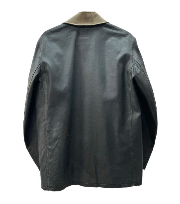 ヴィンテージ vintage 60s 60年代 ファイヤーマン コート ドイツ ジャーマン ゴム引き アウター 黒 ジャケット 無地 ブラック 104MT-1361