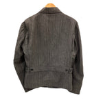 ヴィンテージ vintage 40's 50's 40～50年代 The Allen MFG.CO. ウールギャバジン スポーツジャケット ゴマ塩 ストライプ 菱形TALON ZIP - ジャケット グレー 101MT-4995