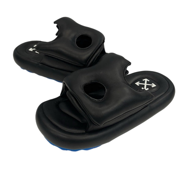 オフホワイト Off-White Meteor メテオ パデッドサンダル レザースライド 黒 メンズ靴 サンダル その他 ブラック EU42 101sh-2153