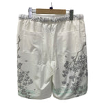 絡繰魂 真夏のシャツ 桜満開×茜鯉 昇華転写 アロハ 開襟 212862 セットアップ ホワイト Lサイズ 201MT-3995