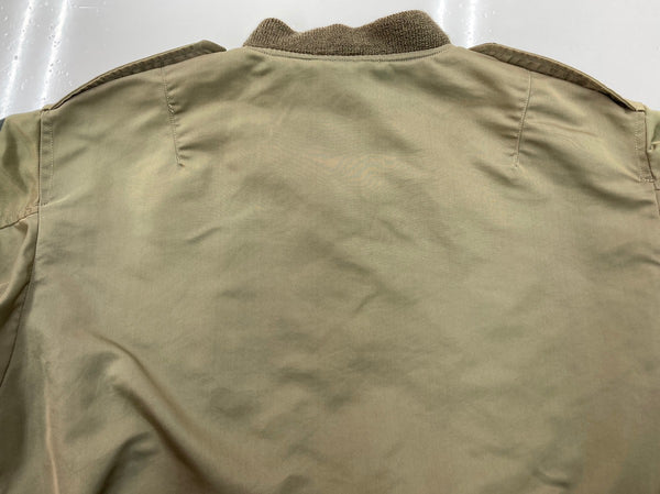 バズリクソンズ BUZZ RICKSON'S L-2B Flight Jacket フライトジャケット 初期 USAF Military ミリタリー 黒タグ 411-M11093 ジャケット ロゴ カーキ Mサイズ 104MT-2174