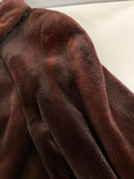 サガミンク SAGA MINK ROYAL ロイヤル ショート丈 毛皮コート ファージャケット 丸ボタン  ジャケット ブラウン フリーサイズ サイズF 101LT-232