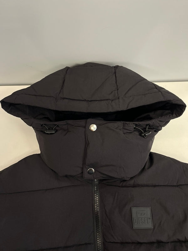 ディーゼル DIESEL 2WAY Puffer vest ベスト 中綿 フード取り外し可 ベスト ブラック Lサイズ 101MT-4545