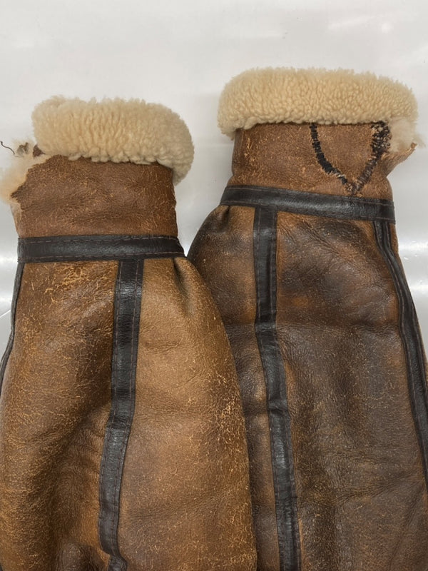 アビレックス AVIREX B-3 MOUTON FLIGHT JACKET ムートン フライト ジャケット ボア ジップアップ 軍物 アウター 茶 33H5595 サイズ 36 ジャケット 無地 ブラウン 104MT-1713