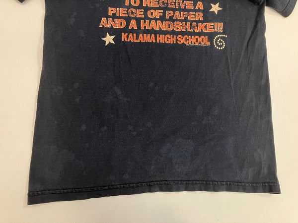 US US古着 00's Hanes KALAMA HIGH 007 SENIORS 映画 プロモーション ムービーT  VINTAGE ヴィンテージ Tシャツ ブラック Sサイズ 101MT-4817