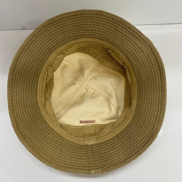 【曜日割引対象外】 【中古】キャピタル KAPITAL 老人と海 ヴィンテージ加工 チノ 帽子 メンズ帽子 ハット ベージュ 201goods-602 VB
