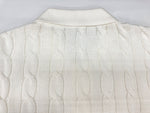 ラルフローレン RalphLauren ポロ POLO Mini Dress ケーブル コットン ニット ミニ ドレス ポロシャツ シグネチャー スリムフィット ロゴ刺繍 IVORY アイボリー オフホワイト ワンピース ワンポイント ホワイト Mサイズ 104LT-191