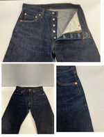 リーバイス Levi's 90's 90年代 501XX ボタン裏553 アメリカ製 MADE IN USA リジット 濃紺 VINTAGE ヴィンテージ デニム ブルー W30L36 101MB-733