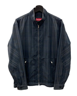 シュプリーム SUPREME OLD USA製 チェック スイングトップ ジップアップ ジャケット 紺 ジャケット チェック ネイビー Mサイズ 104MT-1728