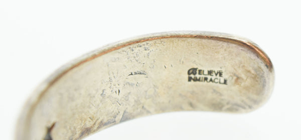 ビリーブインミラクル BELIEVEINMIRACLE SKULL BRACE スカルブレスレット バングル メンズジュエリー・アクセサリー バングル シルバー 103G-96