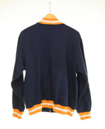 アベイシングエイプ A BATHING APE BAPE スウェット スタジャン ジャケット ネイビー Mサイズ 103MT-2921