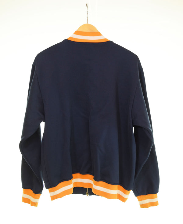 アベイシングエイプ A BATHING APE BAPE スウェット スタジャン ジャケット ネイビー Mサイズ 103MT-2921