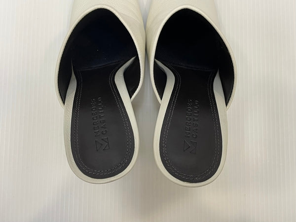 メルセデス カスティロ MERCEDES CASTILLO レザー ミュール レディース靴 サンダル サボ ホワイト 37 23.5cm 601sh-13