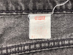 リーバイス Levi's 90s 90年代 550 後染め ブラック ジーンズ ジーパン USA製 ジッパーフライ ボタン裏515 無地 デニム ブラック W32 L32 104MB-296