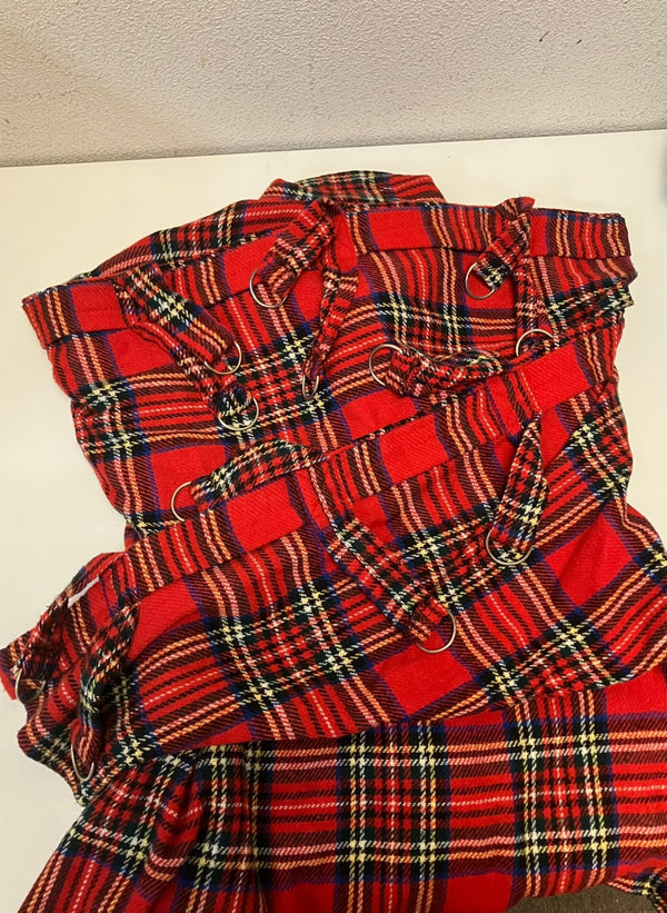 Artificial Eye  70's~80’s 70~80年代 Dリング パラシュートジャケット punk ロンドン UK タータンチェック パンクロック 当時物 VINTAGE ヴィンテージ - ジャケット 101MT-4620