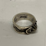 【曜日割引対象外】 【中古】サンシャインリーブス SUNSHINE REEVES スタンプワークリング Navajo ナバホ族 16号 メンズジュエリー・アクセサリー インディアンジュエリー 指輪・リング シルバー 201goods-770 VB