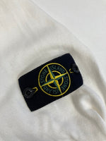 ストーンアイランド STONE ISLAND ORGANIC COTTON CREWNECK KNIT クルーネックニット 薄手 白 8015540B2 XXL セーター ホワイト 3Lサイズ 101MT-3365