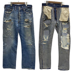 【曜日割引対象外】 リーバイス Levi's 60's 501XX ギャラ無し 紙パッチ デニム ブルー W34サイズ 201MB-969 VB