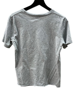 サンローラン Saint Laurent 17SS コットン クルーネック COTTON CREWNECK TEE 半袖 カットソー イタリア製 ワンポイント GRAY 炭 UP53 2017 00692 Tシャツ ロゴ グレー XSサイズ 104LT-113