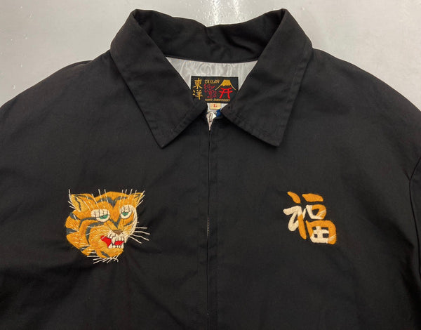 テーラー東洋 TAILOR TOYO Mid 1960s Style Cotton Vietnam Jacket VIETNAM MAP ベトナムジャケット ベトジャン 黒 TT15493 ジャケット 刺繍 ブラック Lサイズ 104MT-1271