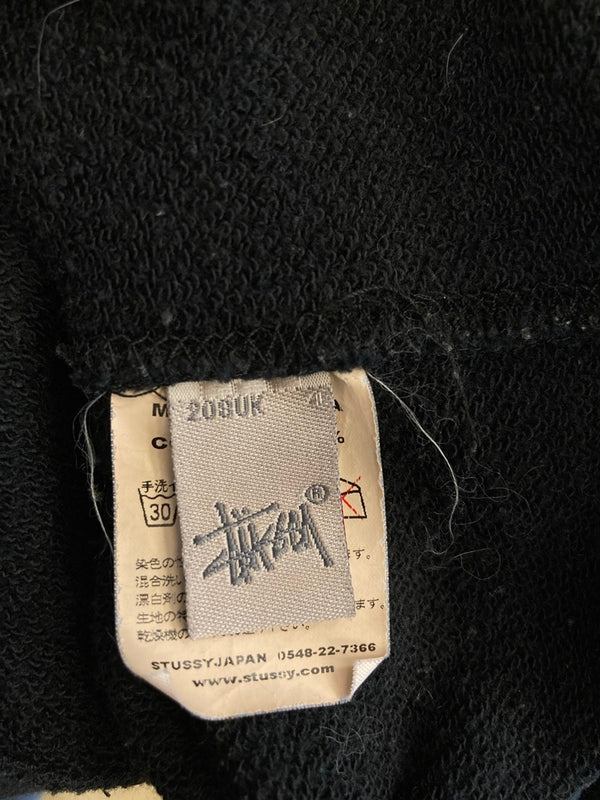 ステューシー STUSSY 00s スカルモチーフ セパレートポケット パーカー フーディー 黒 パーカ ブラック Lサイズ 101MT-3361