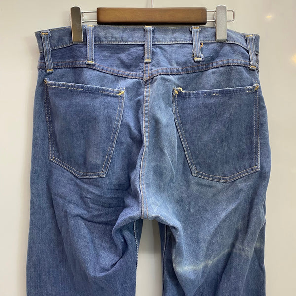 【曜日割引対象外】 モンゴメリーワード MONTGOMERY WARD 101 60's 70's バットダイ 5Pデニム デニム ブルー W32サイズ 201MB-998 VB