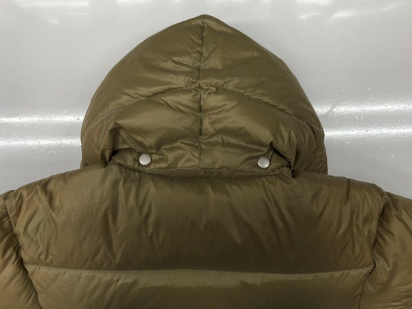 マウンテンイクイップメント MOUNTAIN EQUIPMENT LIGHTLINE DOWN JACKET ダウン ジャケット ジップアップ フード アウトドア アウター 緑 ジャケット ロゴ カーキ Mサイズ 104MT-2144