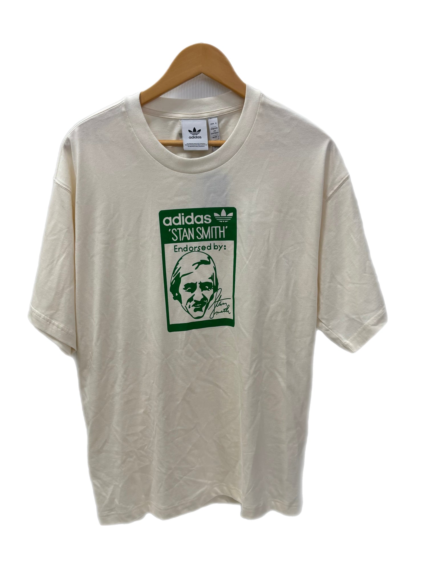 アディダス adidas TONGUE スタンスミス Tシャツ TONGUE STAN SMITH TEE GQ8873 Tシャツ ホワイト Oサイズ  201MT-2946 | 古着通販のドンドンサガール